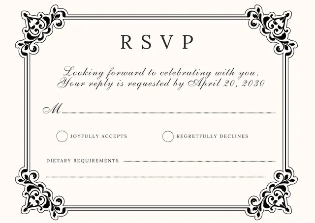 RSVP Cards