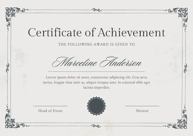 Academic Certificates