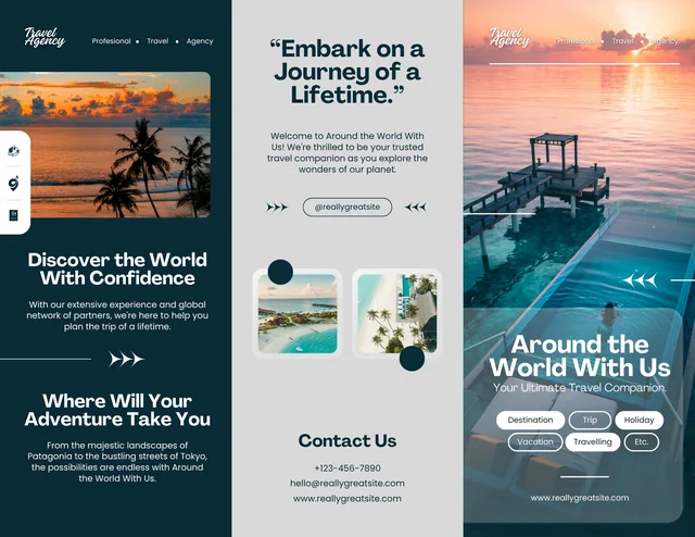 Travel brochure design